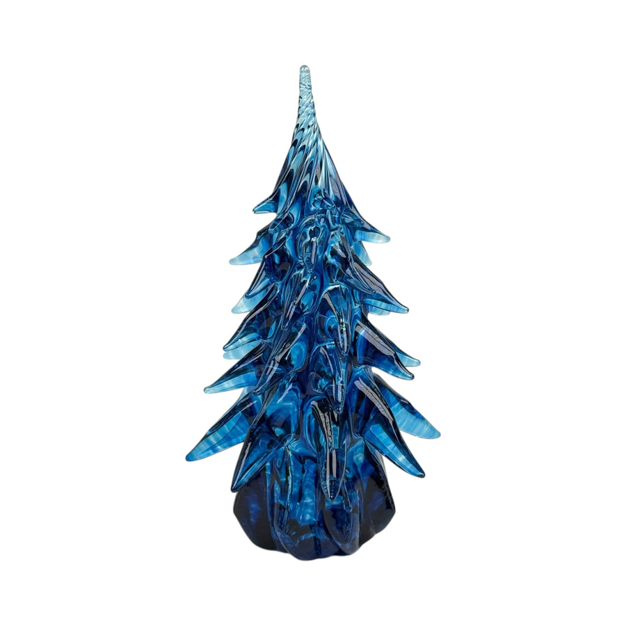 Large Glass Tree - Light Blue