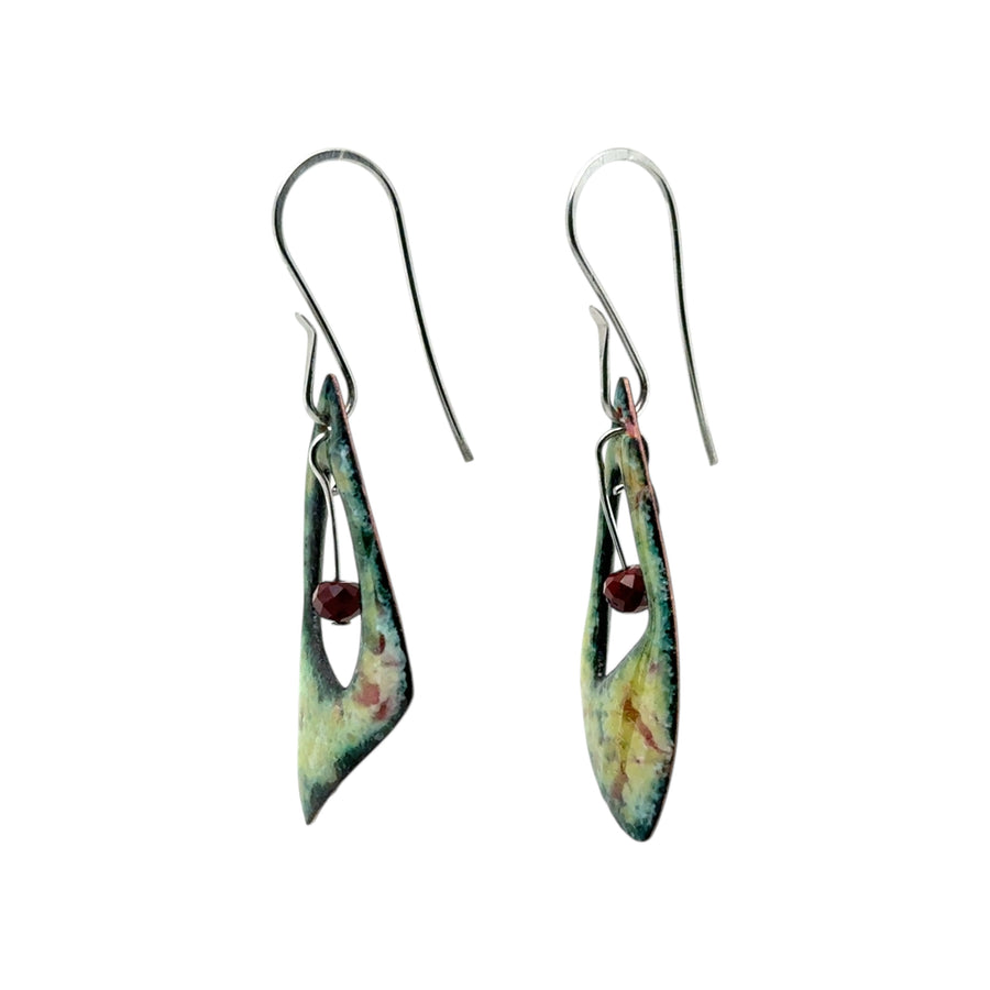 Enameled Earrings