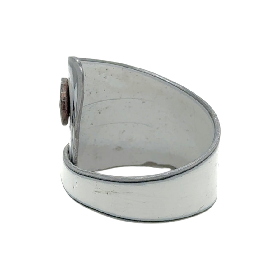 Ring - White with Red Dot - Size 8