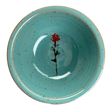 Bowl - Teal Paintbrush - Small