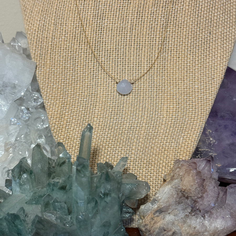 Blue Chalcedony Necklace