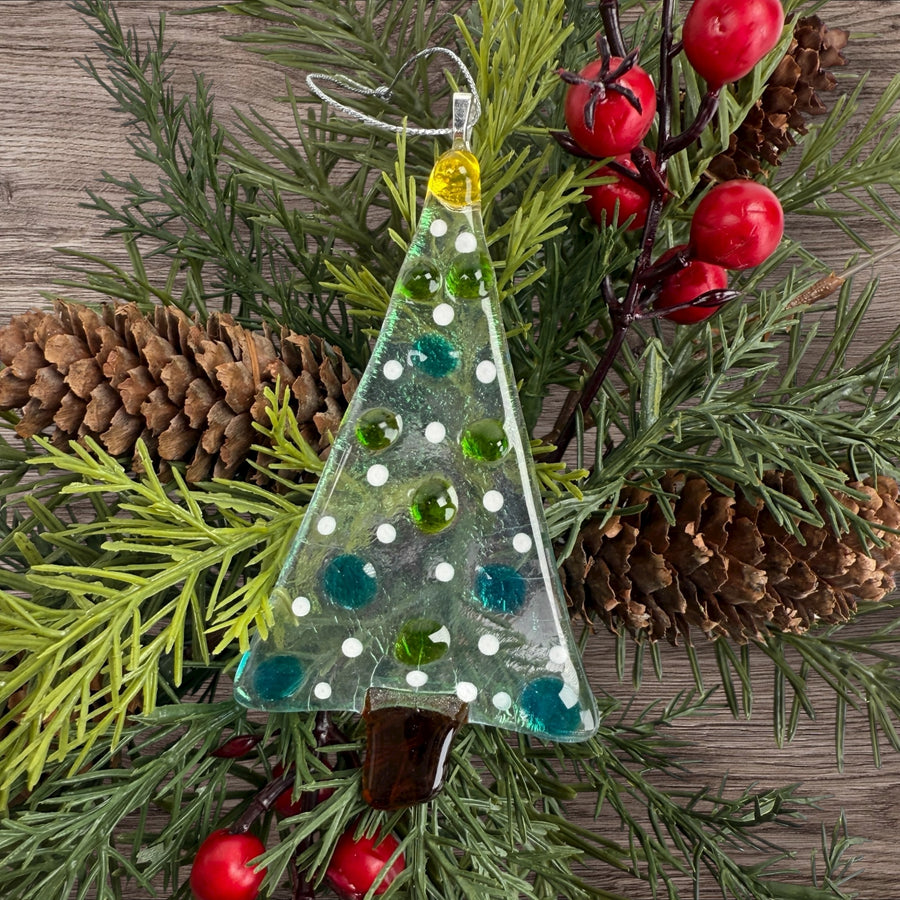 Mini Tree Glass Ornament