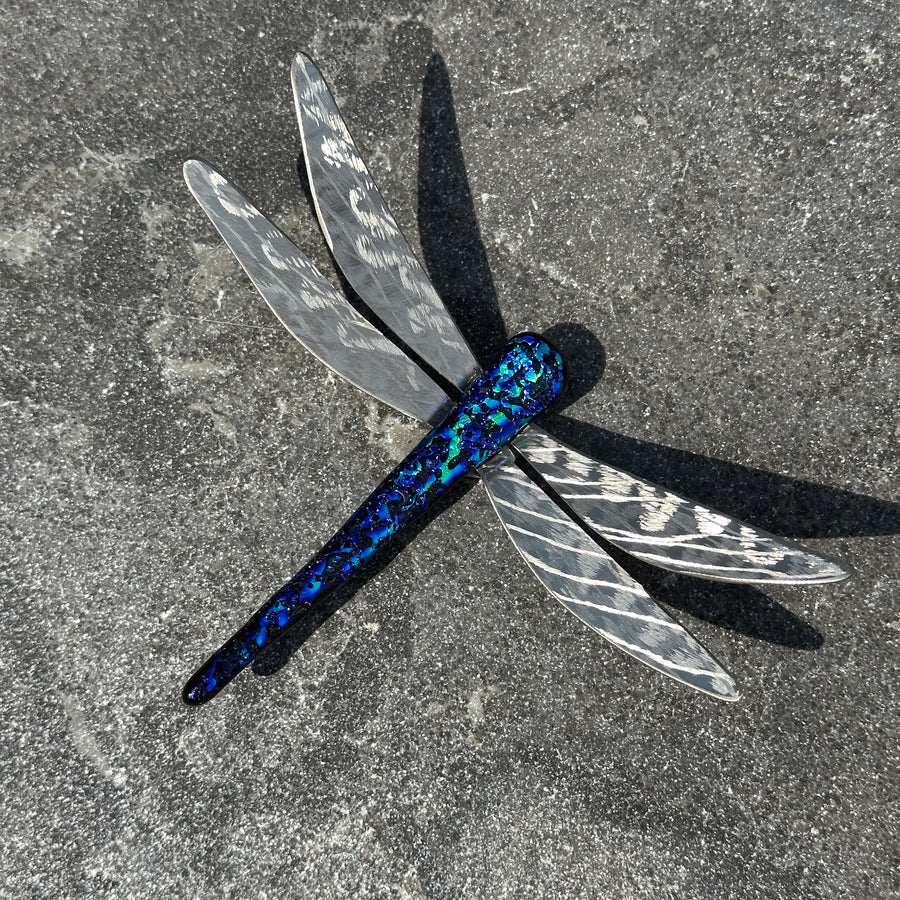 Dichroic Glass Dragonfly