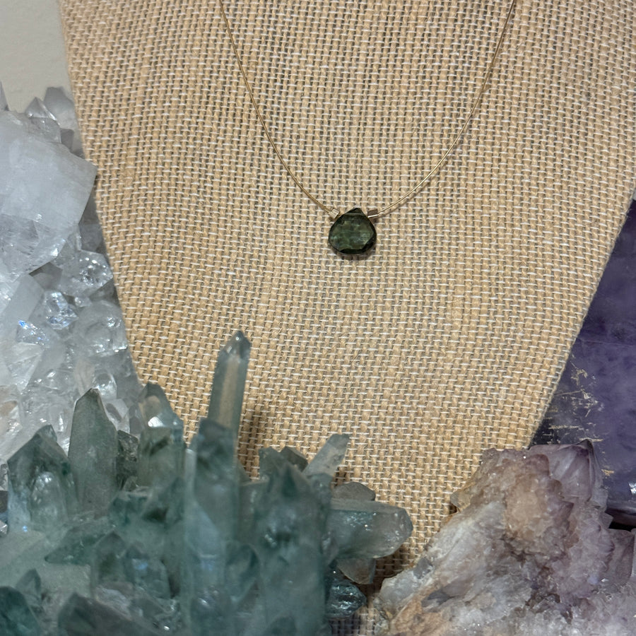 Moss Kyanite Necklace
