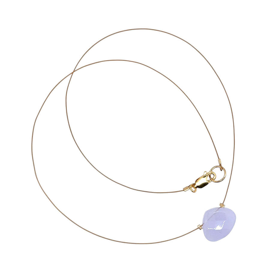 Czech Quartz Necklace - Lilac