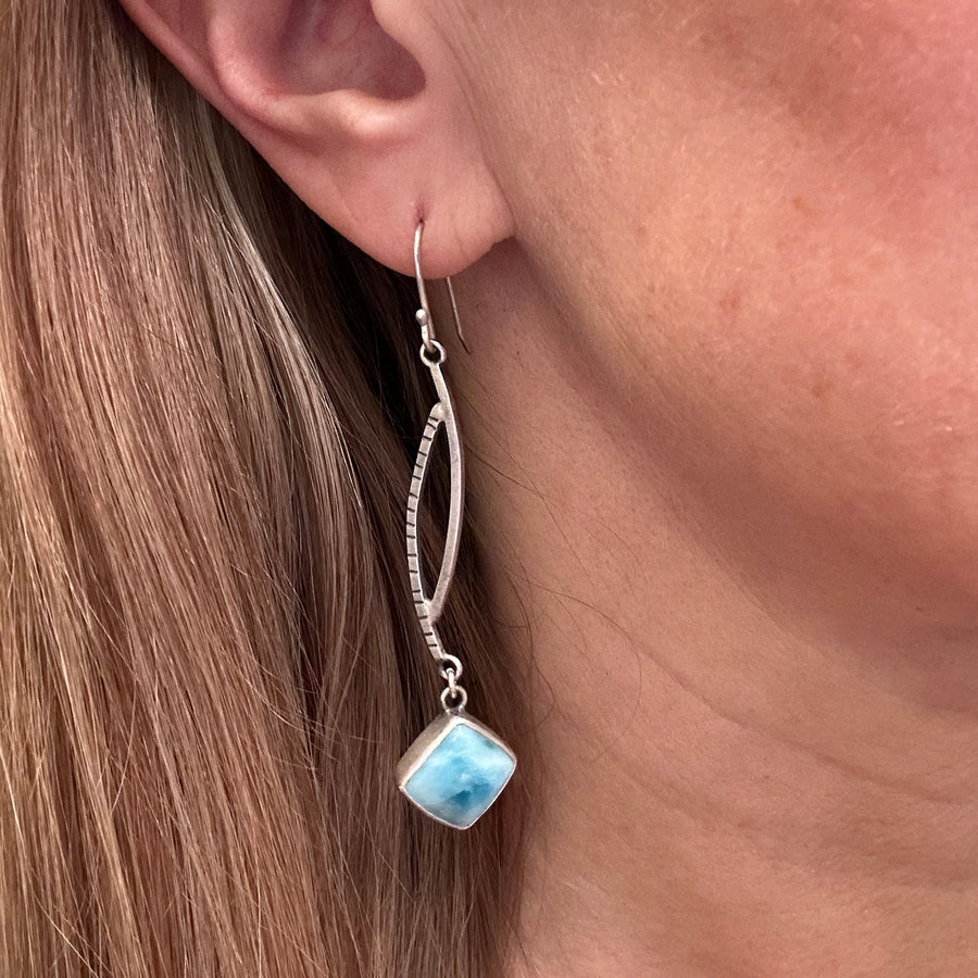 Earrings - Larimar