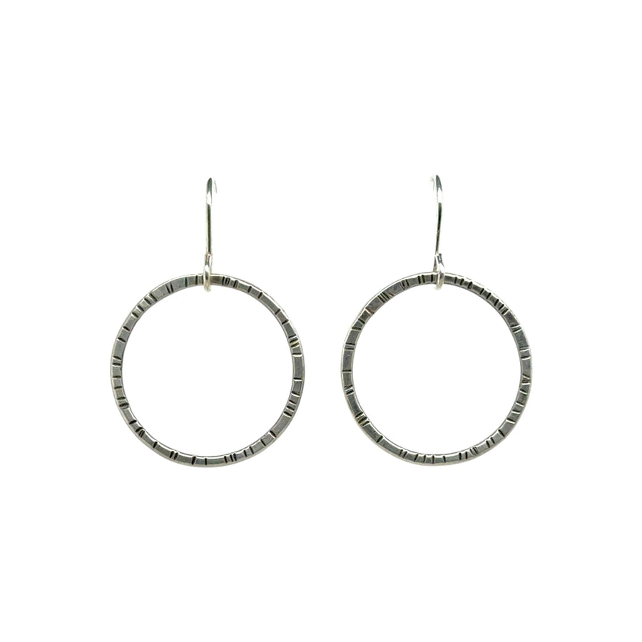 Earrings - Stamped Circles
