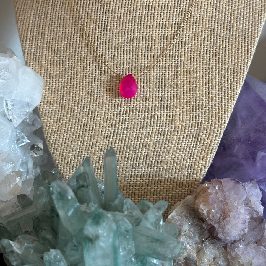 Pink Chalcedony Necklace