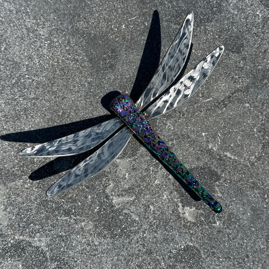 Dichroic Glass Dragonfly