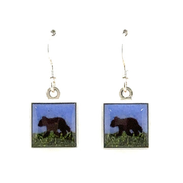 Earrings - Square - Bears