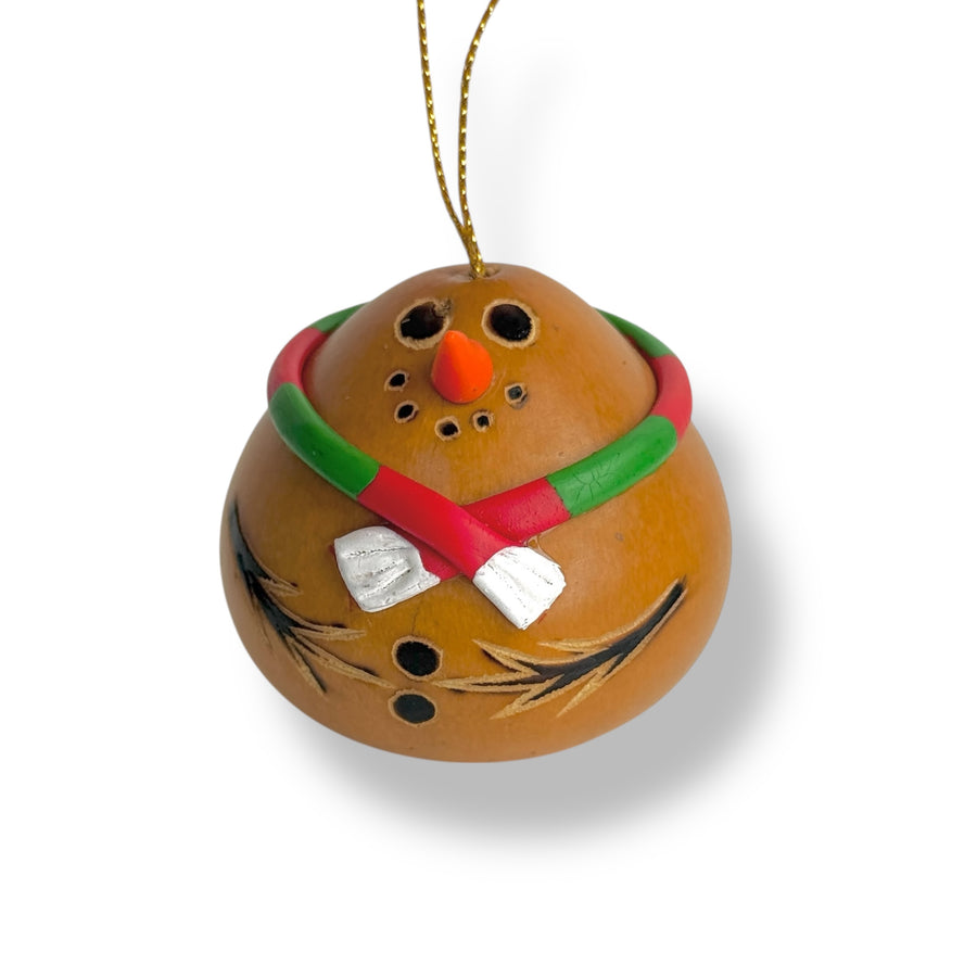 Gourd Ornament - Snowman