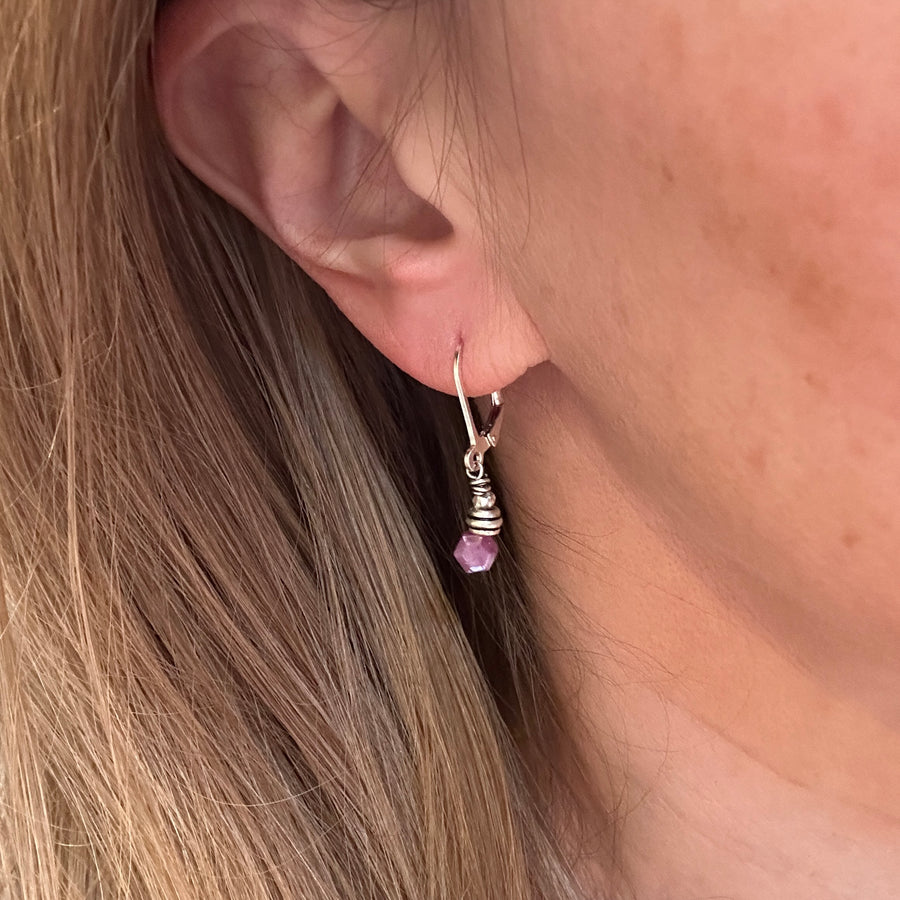 Earrings - Ruby - Tiny