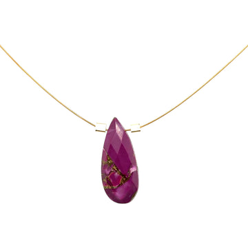 Purple Copper Turquoise Necklace