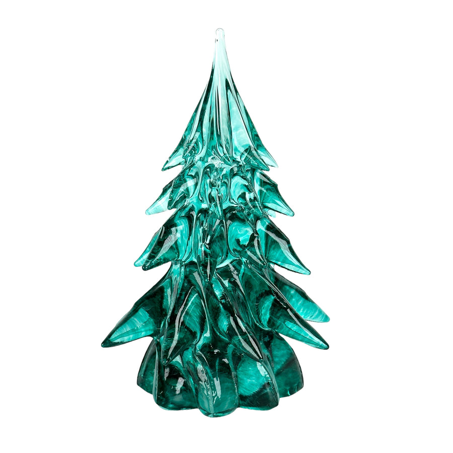 Small Glass Tree - Dark Emerald