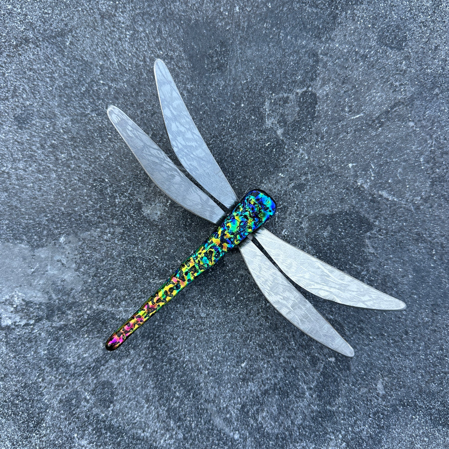 Dichroic Glass Dragonfly