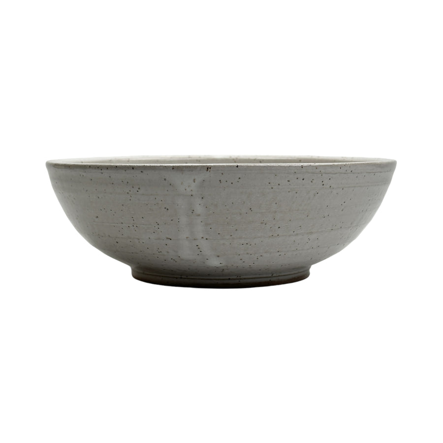 Bowl - White Paintbrush - Medium