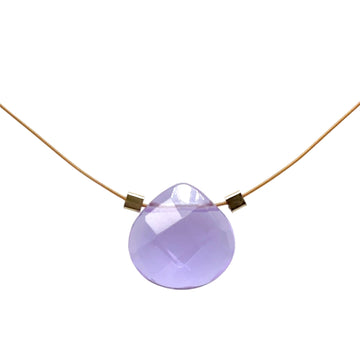 Czech Quartz Necklace - Lavender