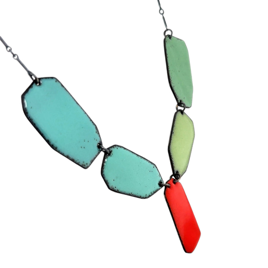 Vernal Necklace - Orange/Green