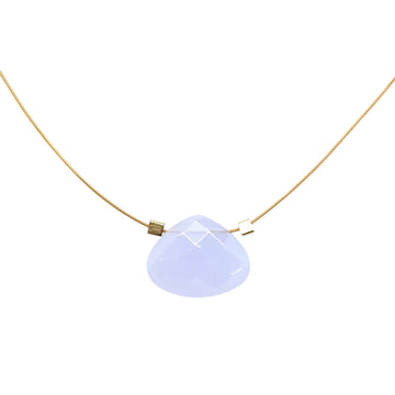 Czech Quartz Necklace - Lilac