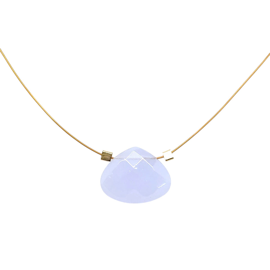 Czech Quartz Necklace - Lilac