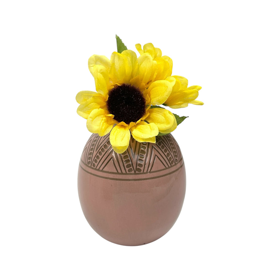 Medium Vase - Pink - Geometric
