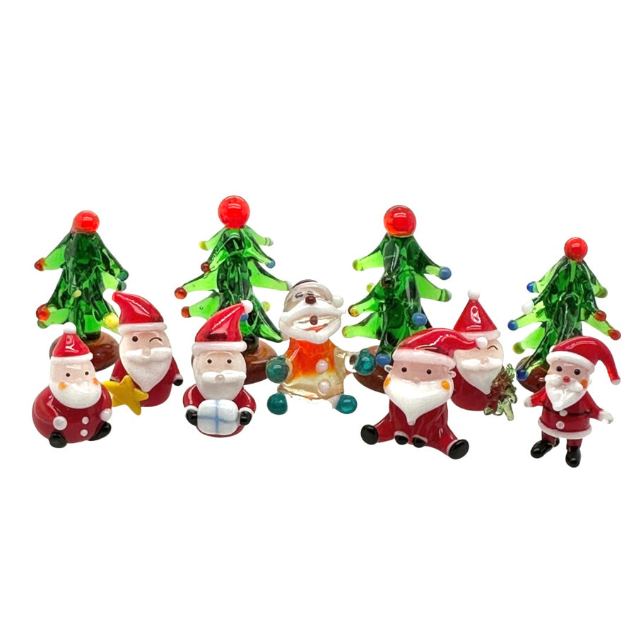 Tiny Miniature Santas