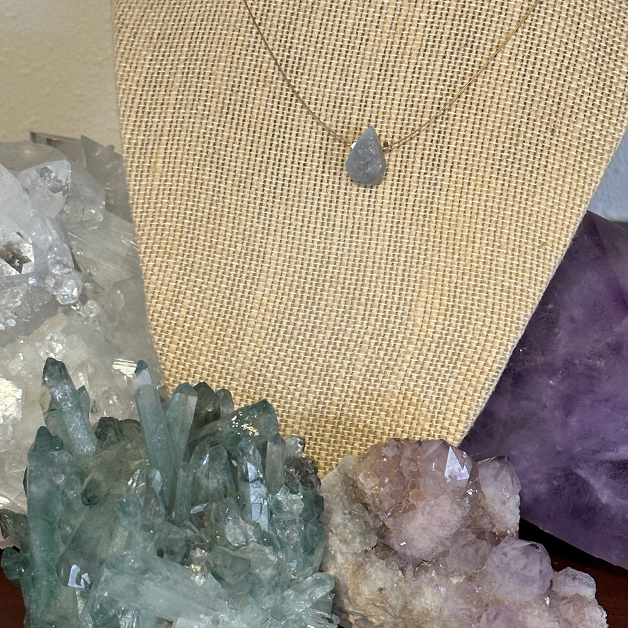 Raw Labradorite Necklace