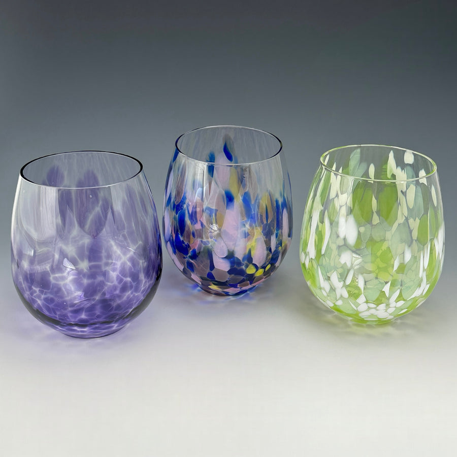 Hand Blown Stemless Glass - Small