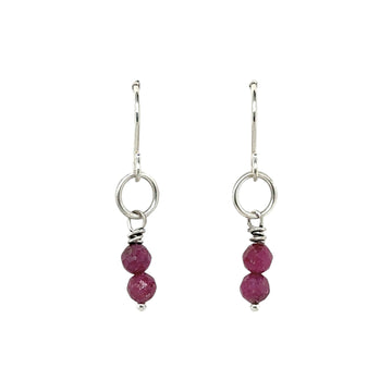 Earrings - Ruby - Tiny