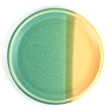 Dessert Plate - Turquoise/Yellow
