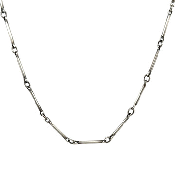 Necklace - Silver B-Bar Chain