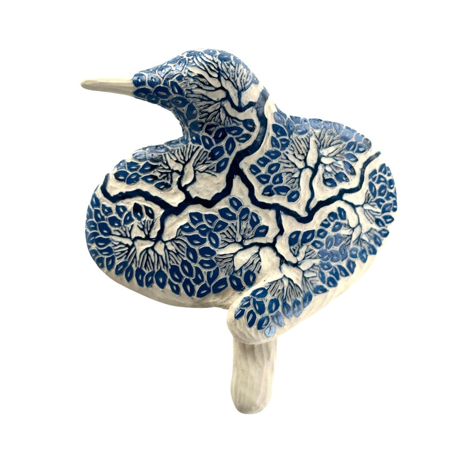 Bird - Carved - Blue #1098