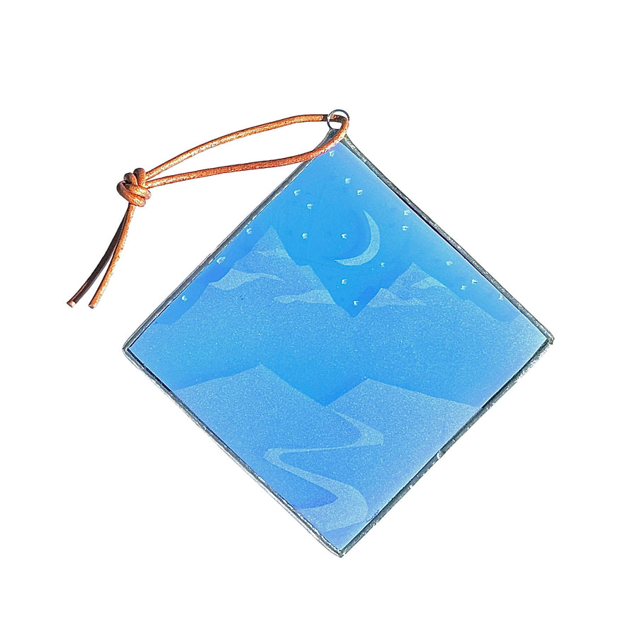 Etched Glass Suncatcher - Landscape