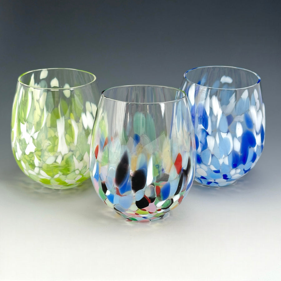 Hand Blown Stemless Glass - Small