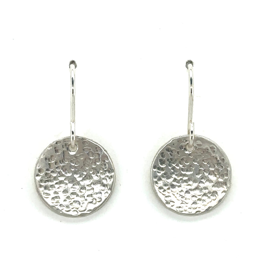 Earrings - Hammered Disks