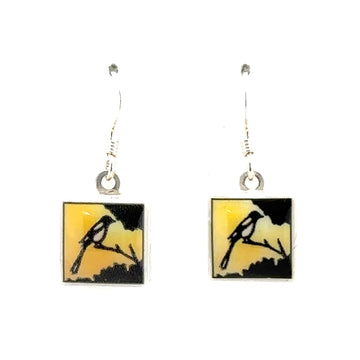 Earrings - Square - Magpie