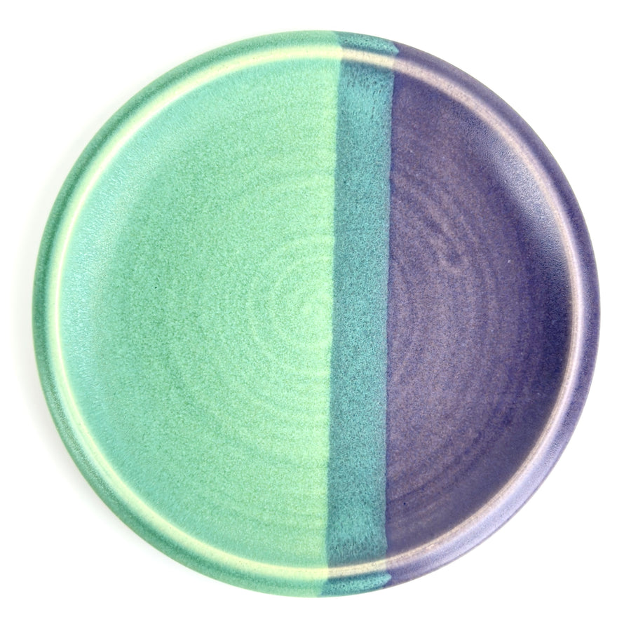 Dessert Plate - Turquoise/Purple