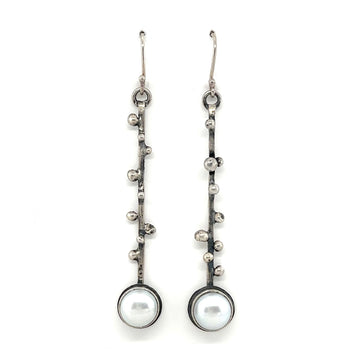 Earrings - Pearl with Stick