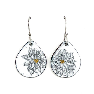 Chrysanthemum - Earrings - Teardrop