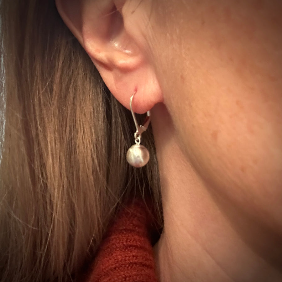 Earrings - Silver Balls