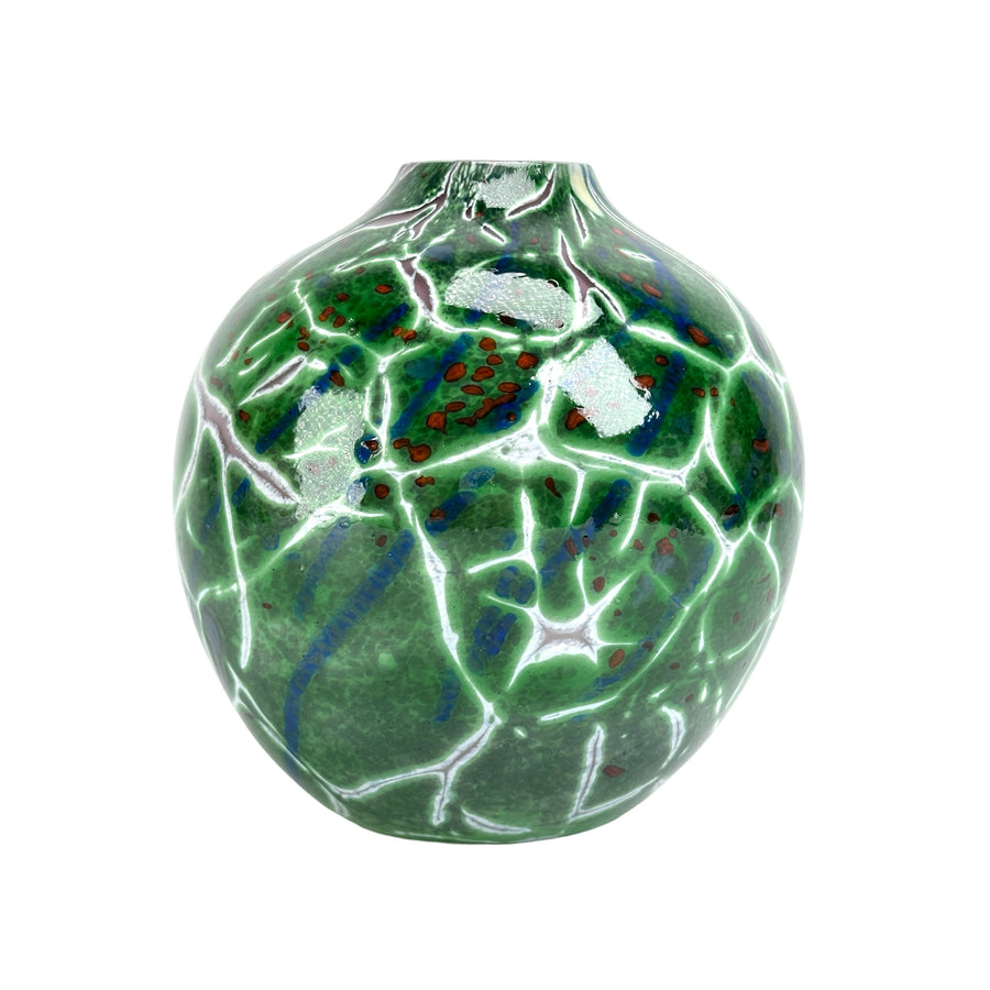 Green Crackle Vase
