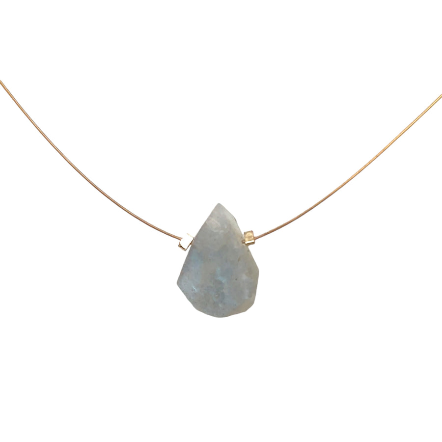 Raw Labradorite Necklace