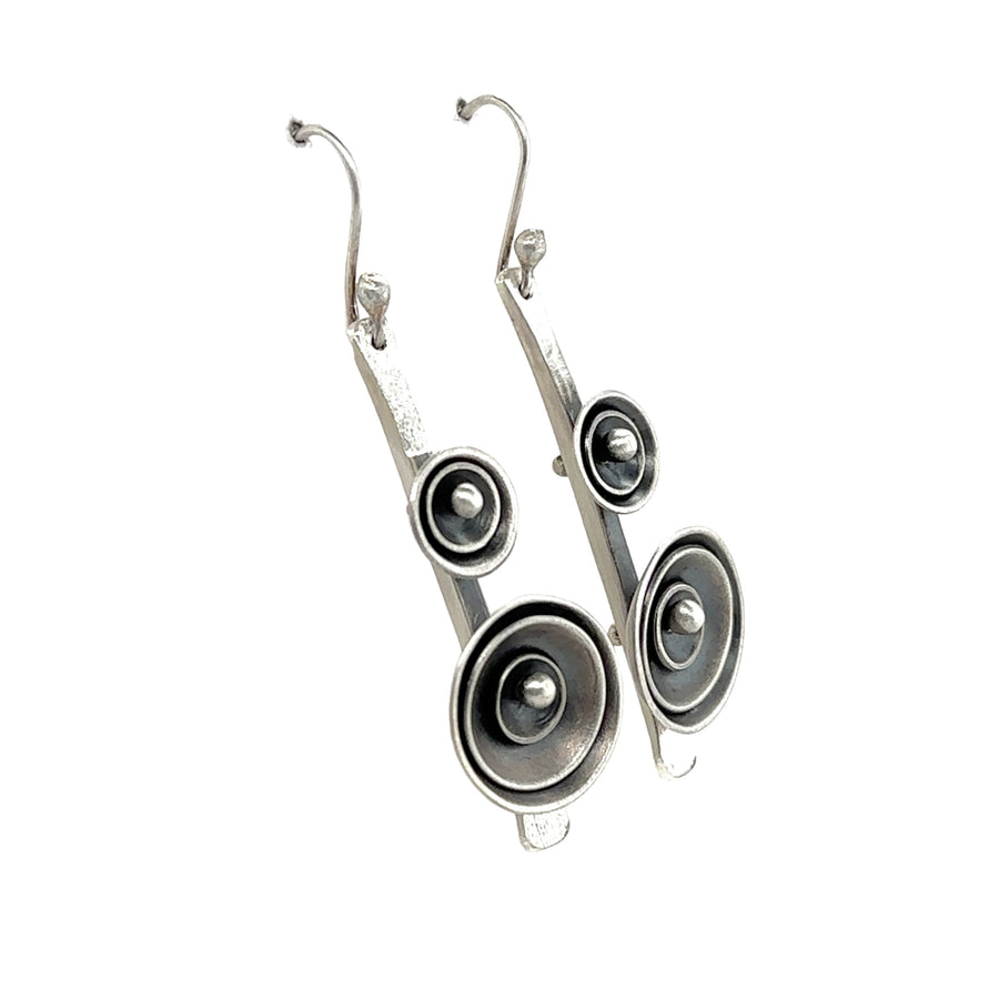 Earrings - Sterling Silver Spinners