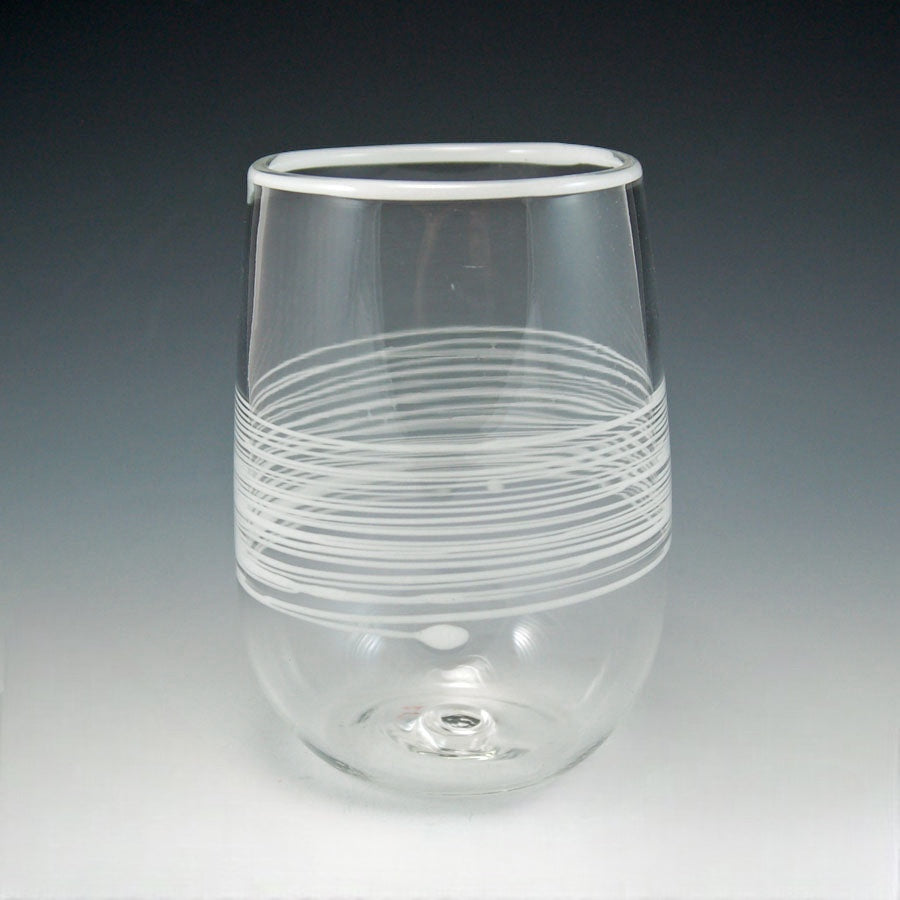 Swirled Stemless Glass