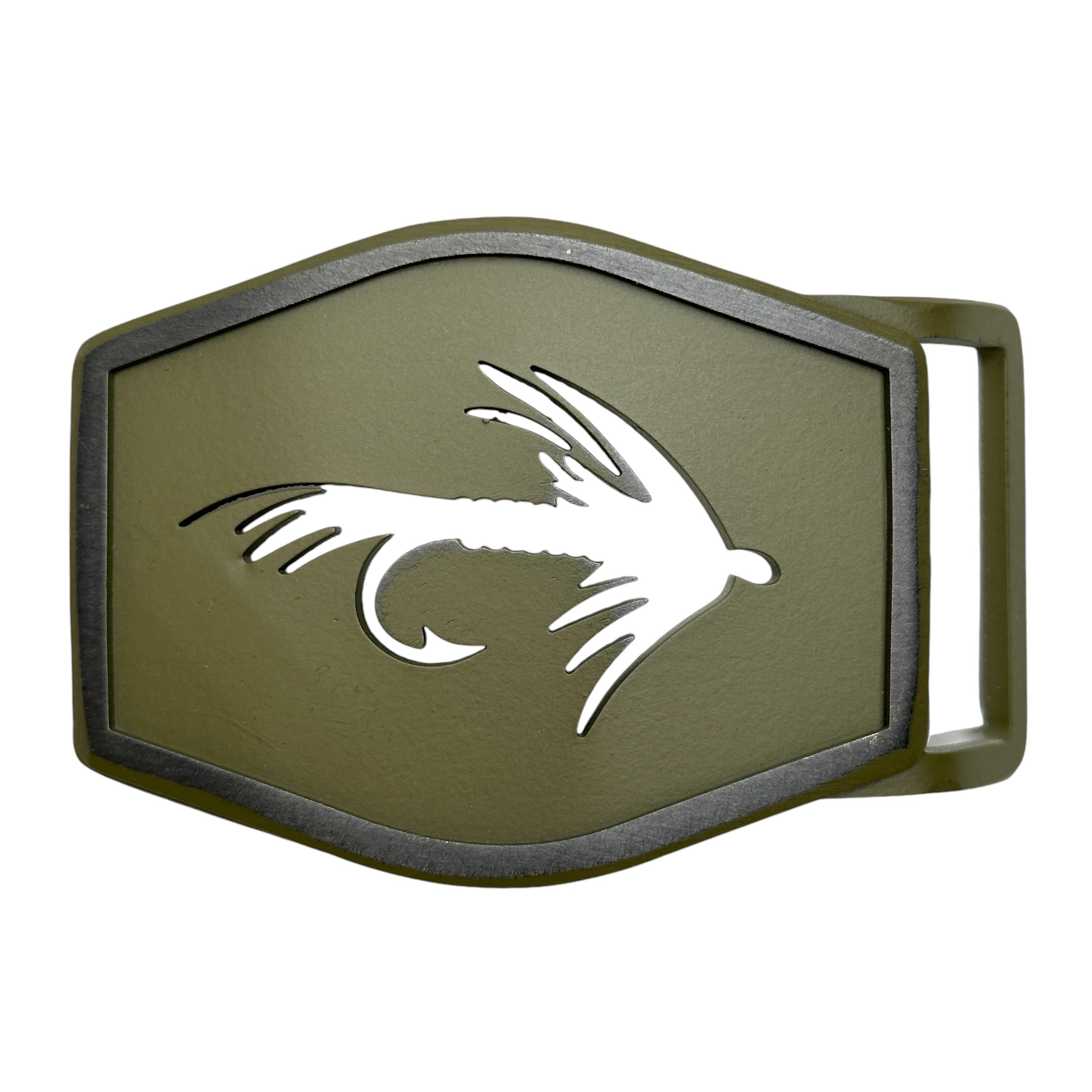 Fibbia Cintura In Metallo Urban Backwoods Fishing | 93 X 69 Mm | Adatta Per Cinture Fino A 4 Cm | Peso 112 G - 3