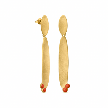 Albaida in Gold - Earrings - Long