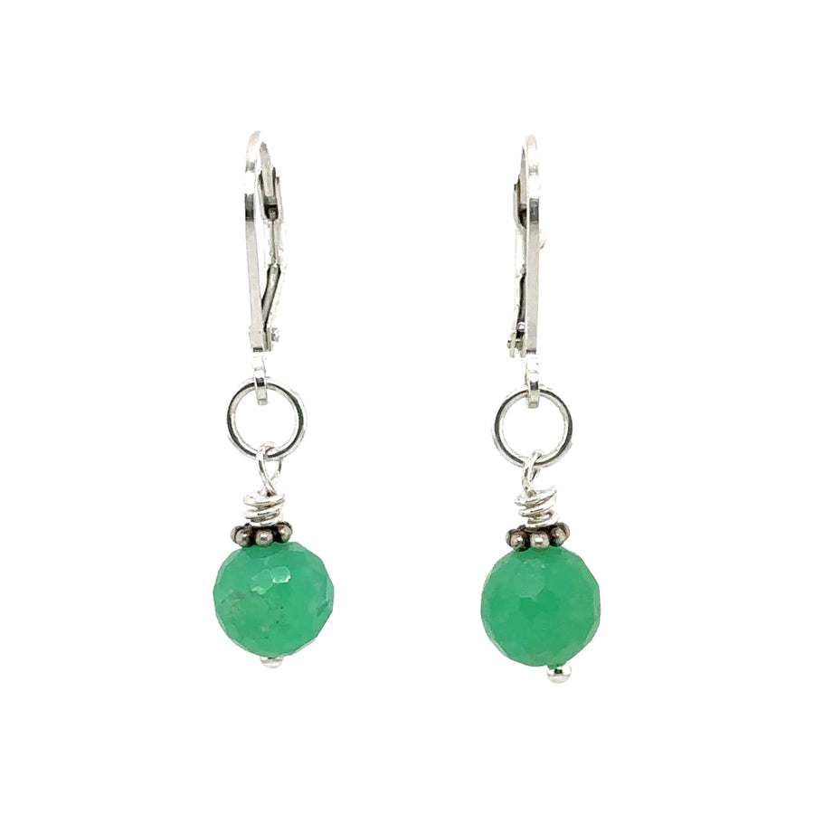 Earrings - Chrysoprase