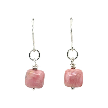Earrings - Pink Opal