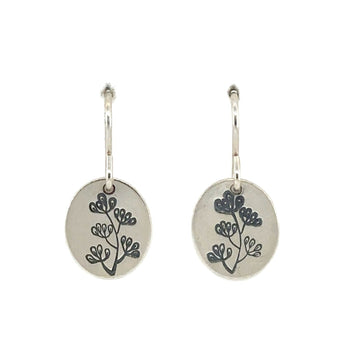 Earrings - Ovals with Blooms