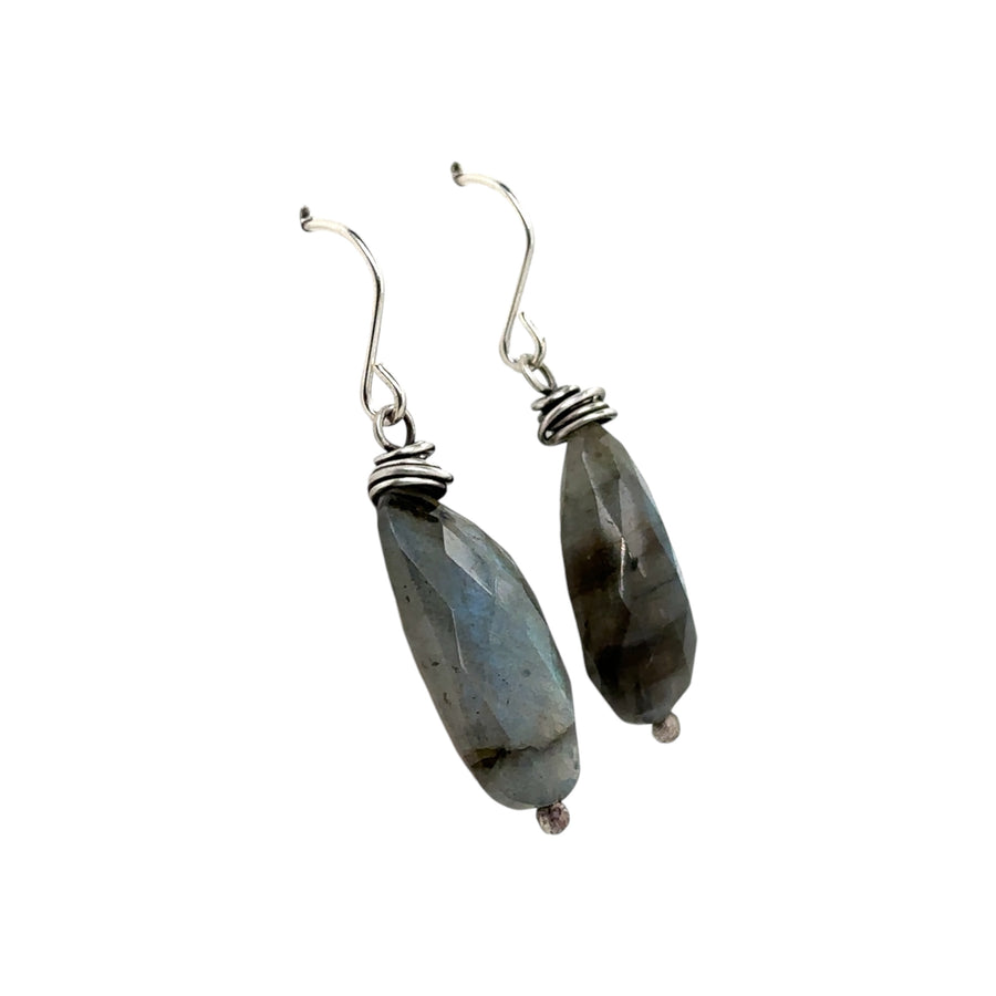 Earrings - Labradorite Nuggets